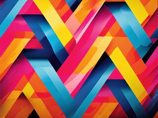 Obraz premium the AI Image Generator, Pattern in Modern Abstract Geometric Design