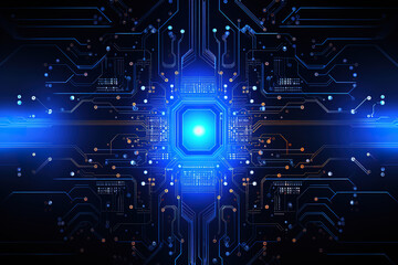 Fototapeta premium Exceptional Abstract circuit board design on dark background