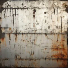 Obraz premium the AI Image Generator, Rusty Metallic Surface with Peeling Paint and Weathered