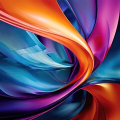 the AI Image Generator, Vibrant Abstract Design of Flowing Colorful Textures