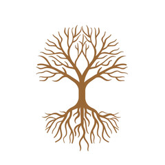 Naklejka premium Root Icon Design Isolated on Transparent Background