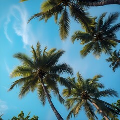 Beautiful palm trees,