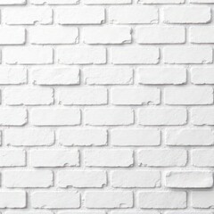 Obraz premium Clean white brick wall texture, perfect backdrop , modern, minimalist