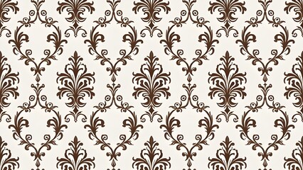 Fototapeta premium Timeless Damask Pattern for Bedding and Upholstery Fabrics