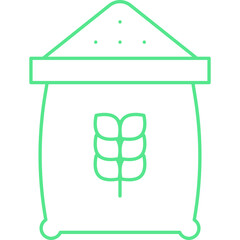 Flour Bag icon single vector illustration