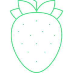 Strawberry icon single vector illustration