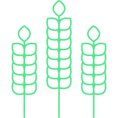 Wheat icon single vector illustration
