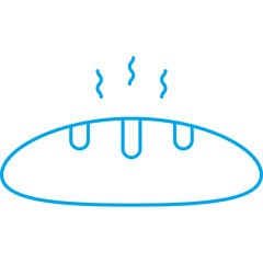 Slice of Bread icon single vector illustration