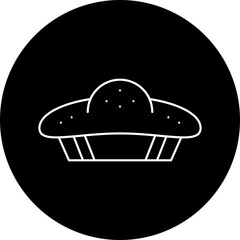 Pie icon single vector illustration