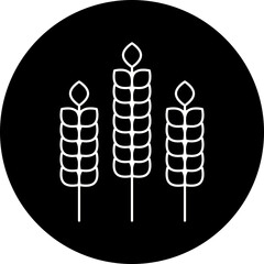 Wheat icon single vector illustration