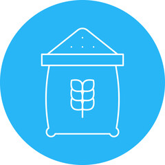 Flour Bag icon single vector illustration