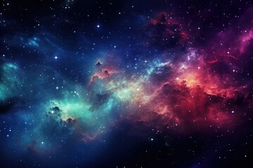Fototapeta premium Colorful space astronomy universe nebula.