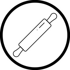 Rolling Pin icon single vector illustration