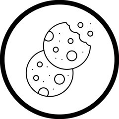 Biscuit II icon single vector illustration