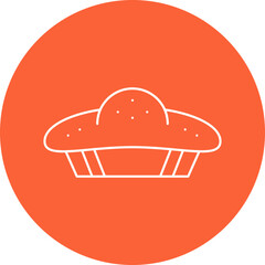 Pie icon single vector illustration