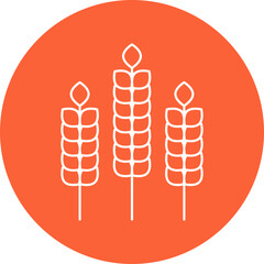 Wheat icon single vector illustration