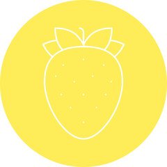 Strawberry icon single vector illustration