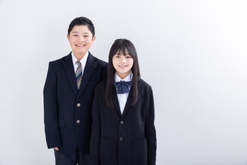 男女の学生　male and female students