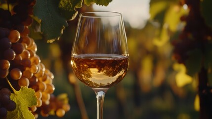 Sunset Wine Tasting in Vineyard