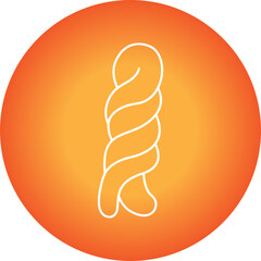 Braided Bread icon single vector illustration