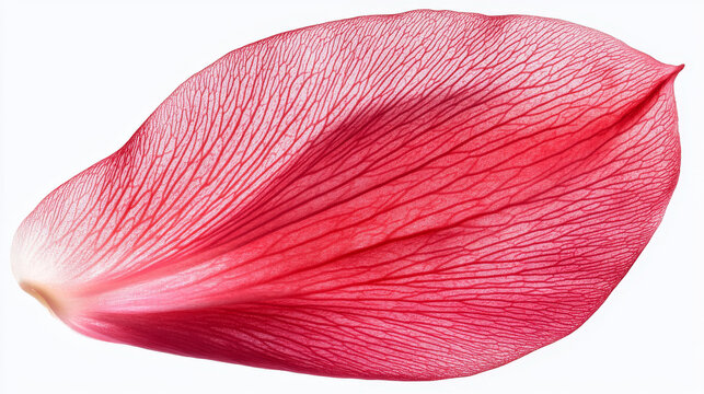 beautiful, Close-up photograph of a red flower petal, with a transparent background, soft lighting and shadows, pink petals, macro photography, translucent, dreamy, ethereal, delicate, elegant, flora