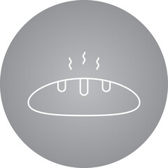 Slice of Bread icon single vector illustration
