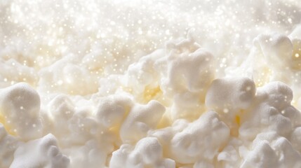 Fluffy Sweetness: Whimsical White Marshmallow Backdrop for Culinary Creations