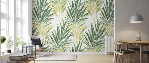 Designer Wallpaper in Tropical Style