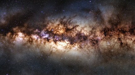 Obraz premium Majestic Milky Way Galaxy Cosmic Dust and Stars