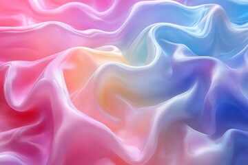 Obraz premium Abstract Pastel Fabric Draped in Soft Waves