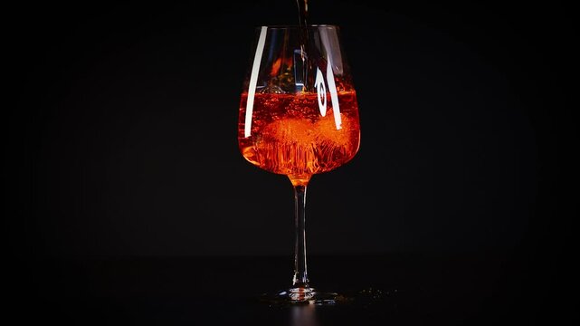 Aperol Spritz Pouring Sequence