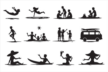 Tropical Summer Vector Elements