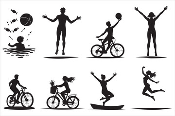 Summer Vacation Vector Art