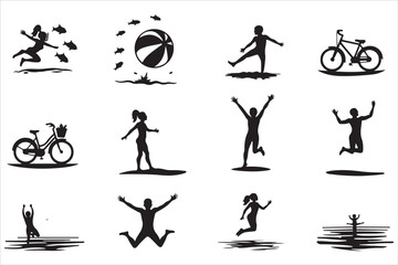 Summer Vacation Vector Art