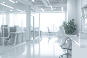 Blurry image office furniture chair.