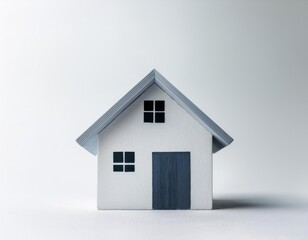 house mock up, real estate concept, white background