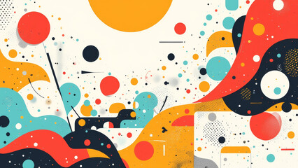 Obraz premium vibrant absract illustration texture background