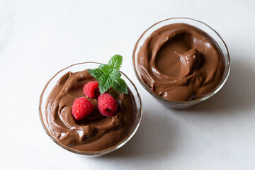 Vegan Chocolate Avocado Pudding for Two