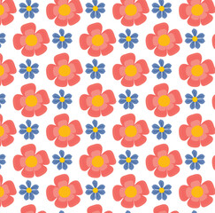 seamless background with flowers