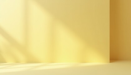 A creamy pastel yellow studio with soft gradients for gentle product presentations.