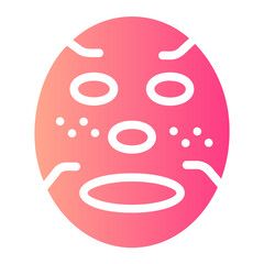 Obraz premium sheet mask gradient icon