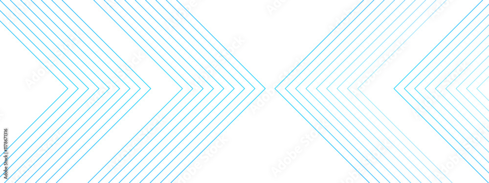 Aufkleber Abstract white and blue color geometric dynamic lines pattern. modern minimalistic pale geometric pattern with tech lines. line elegant white striped diagonal line technology concept