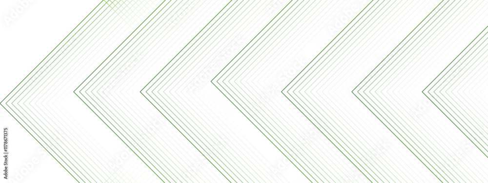 Poster Abstract white and green color geometric dynamic lines pattern. modern minimalistic pale geometric pattern with tech lines. line elegant white striped diagonal line technology concept
