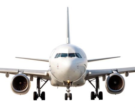 Airplane isolated on white background PNG,AI GENERATED