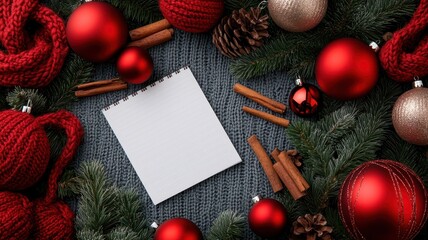 Obraz premium A festive arrangement featuring vibrant flowers, twinkling lights, and seasonal decorations for joyful celebrations.