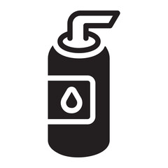 shaving cream glyph icon