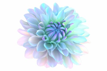Obraz premium Soft Pastel Flower with Delicate Petals in Light Fantasy Colors