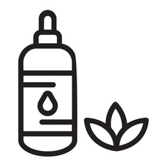 essential oil line icon