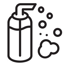 face cleanser line icon