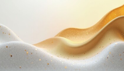 Obraz premium A white-and-gold gradient studio with luxurious textures for high-end products.